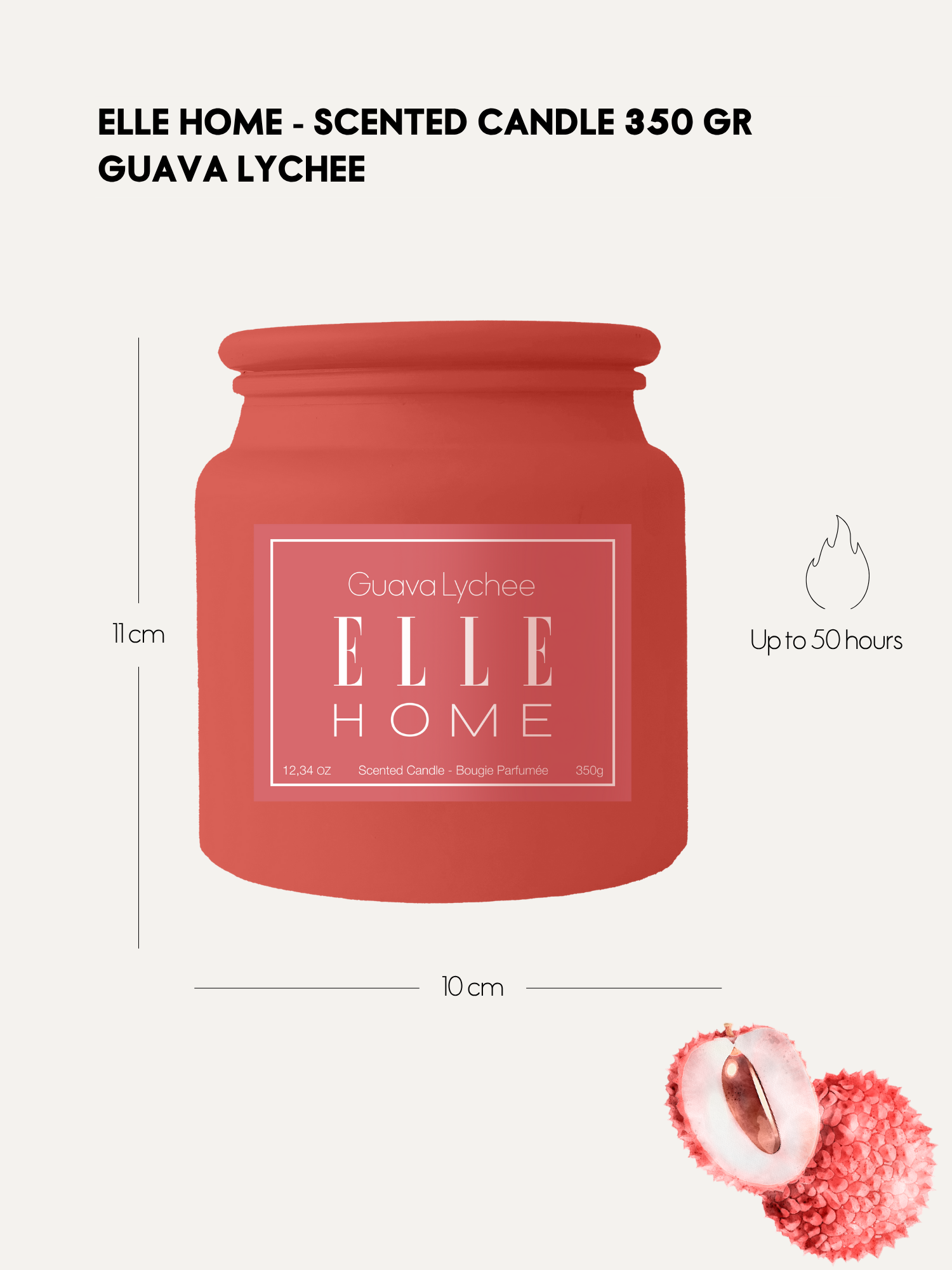 Bougie Parfumée - Guava Lychee 350 g