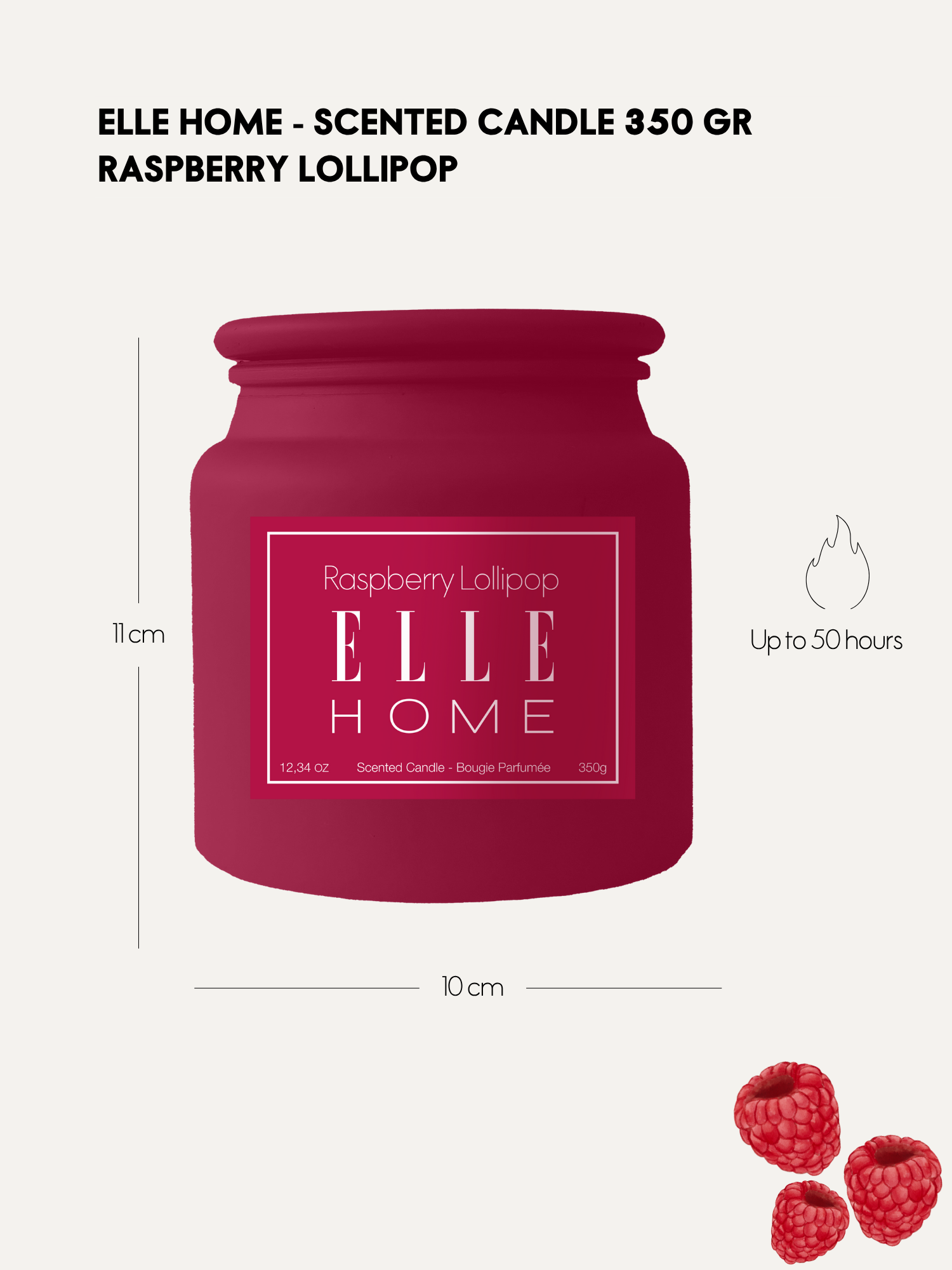 Bougie Parfumée - Raspberry Lillipop 350 g
