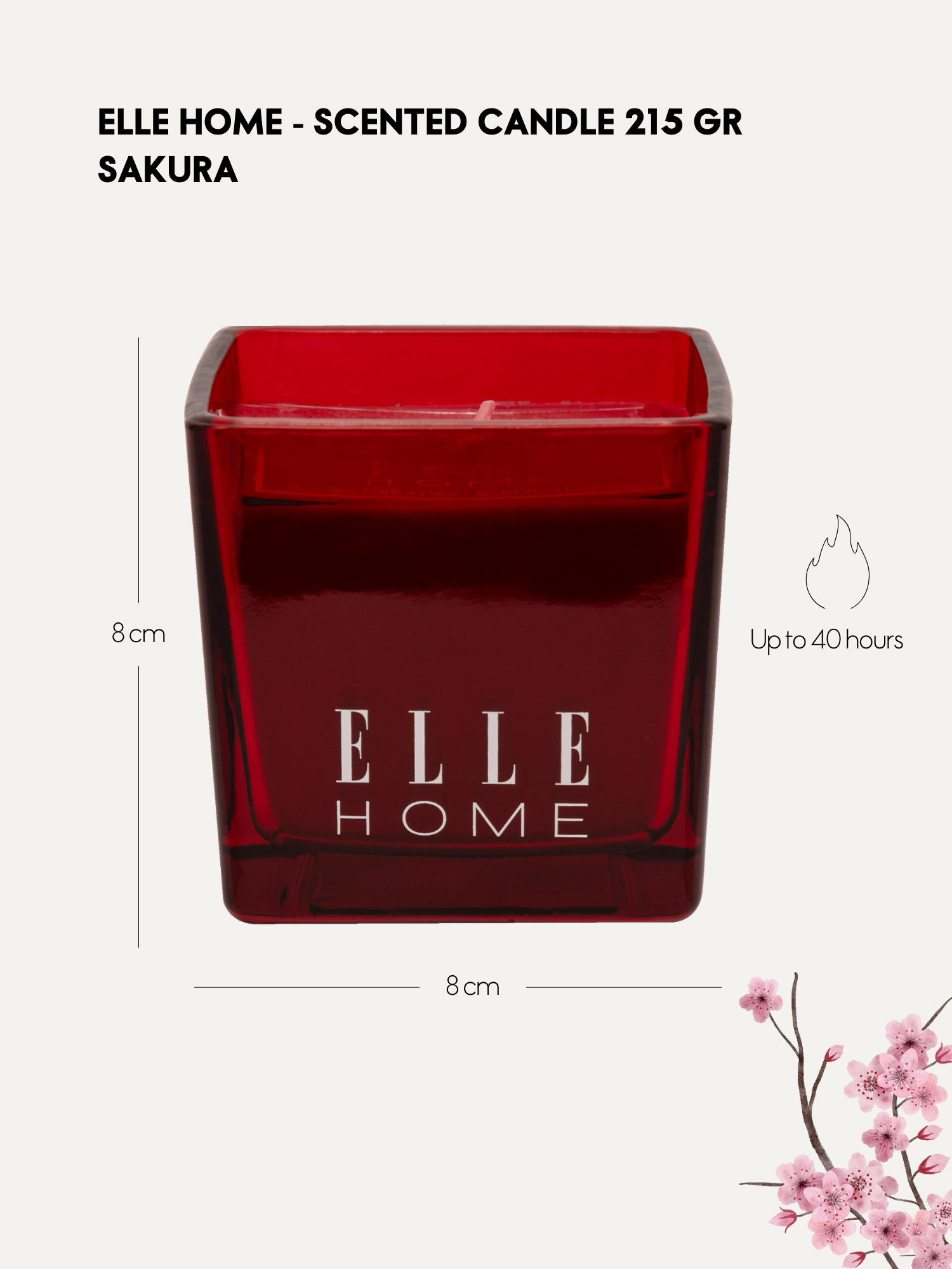 215GR Scented Candle - Sakura