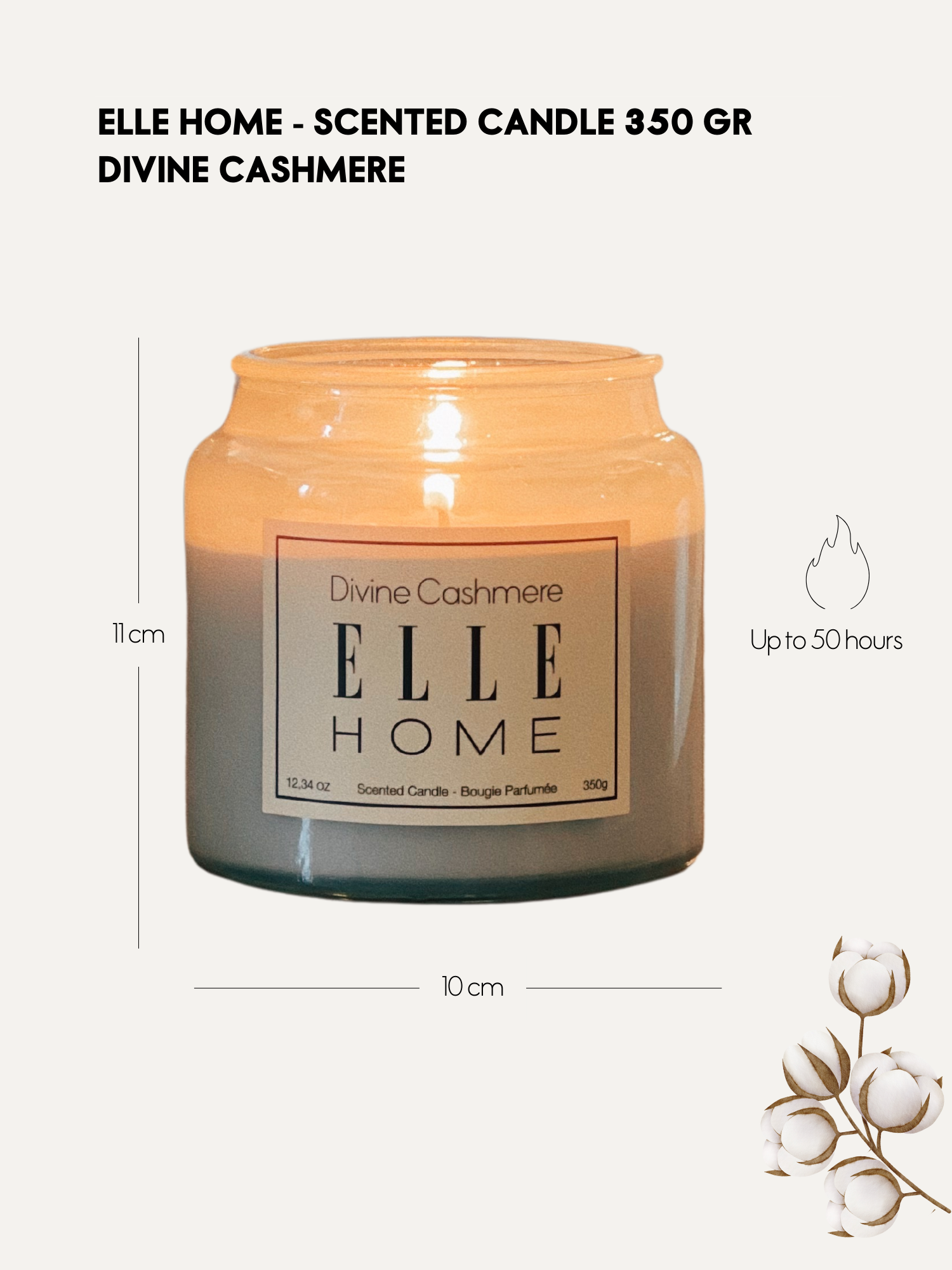 350GR Scented Candle - Divine Cashmere