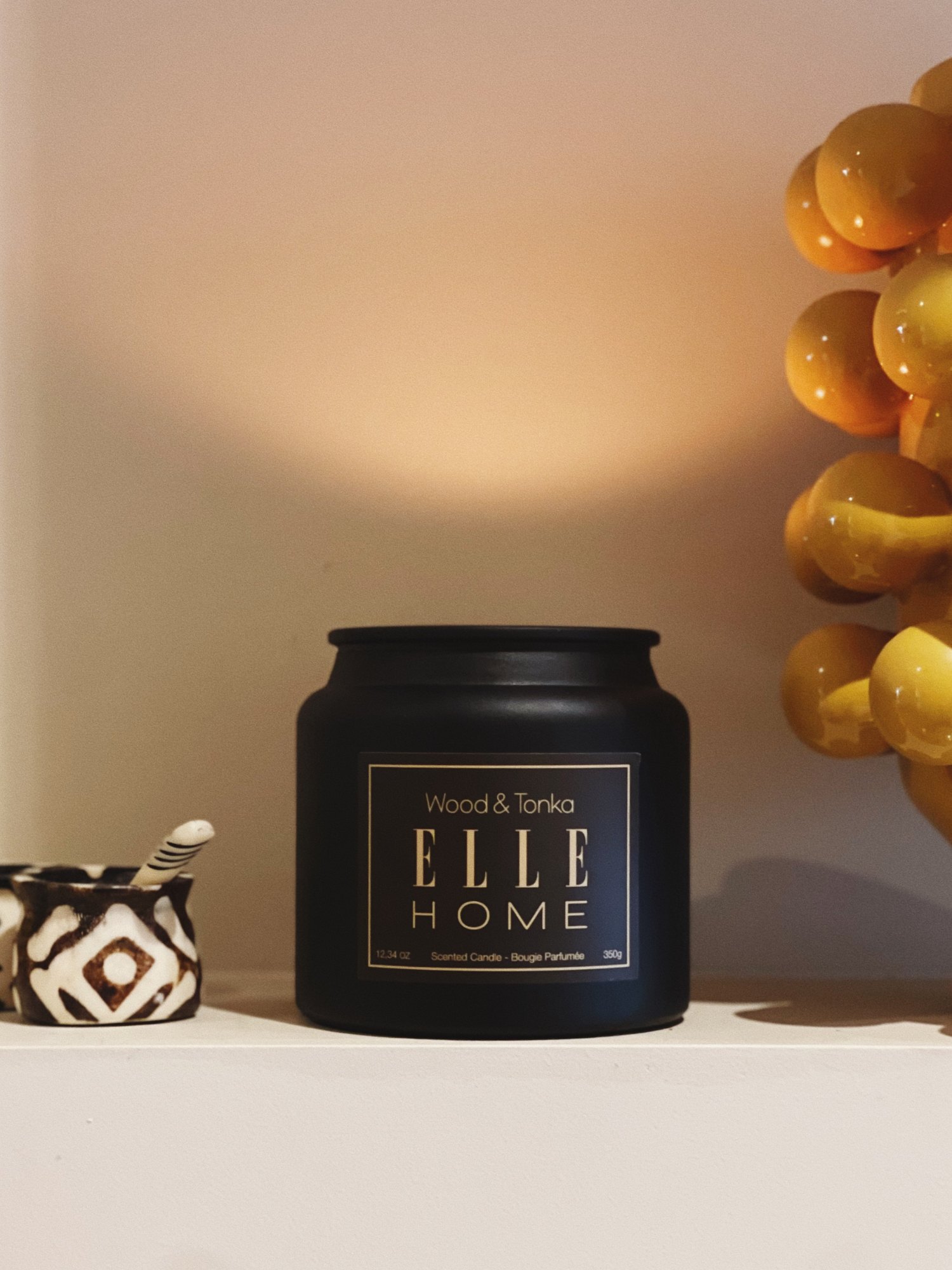 350GR Scented Candle - Wood & Tonka