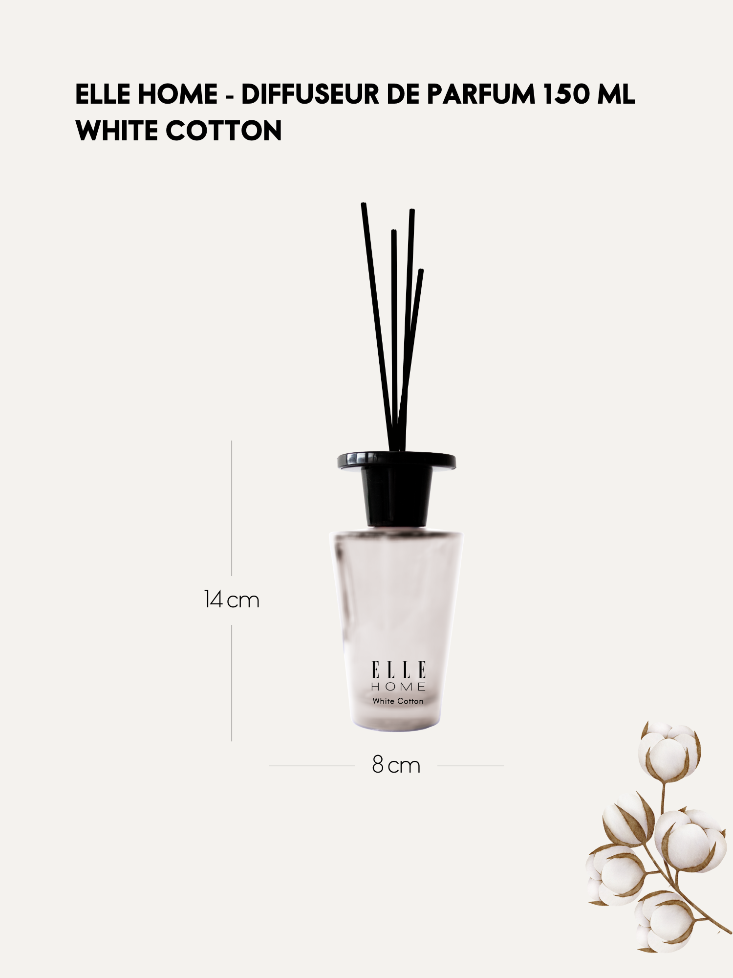 Reed Diffuser - White Cotton 150 ML