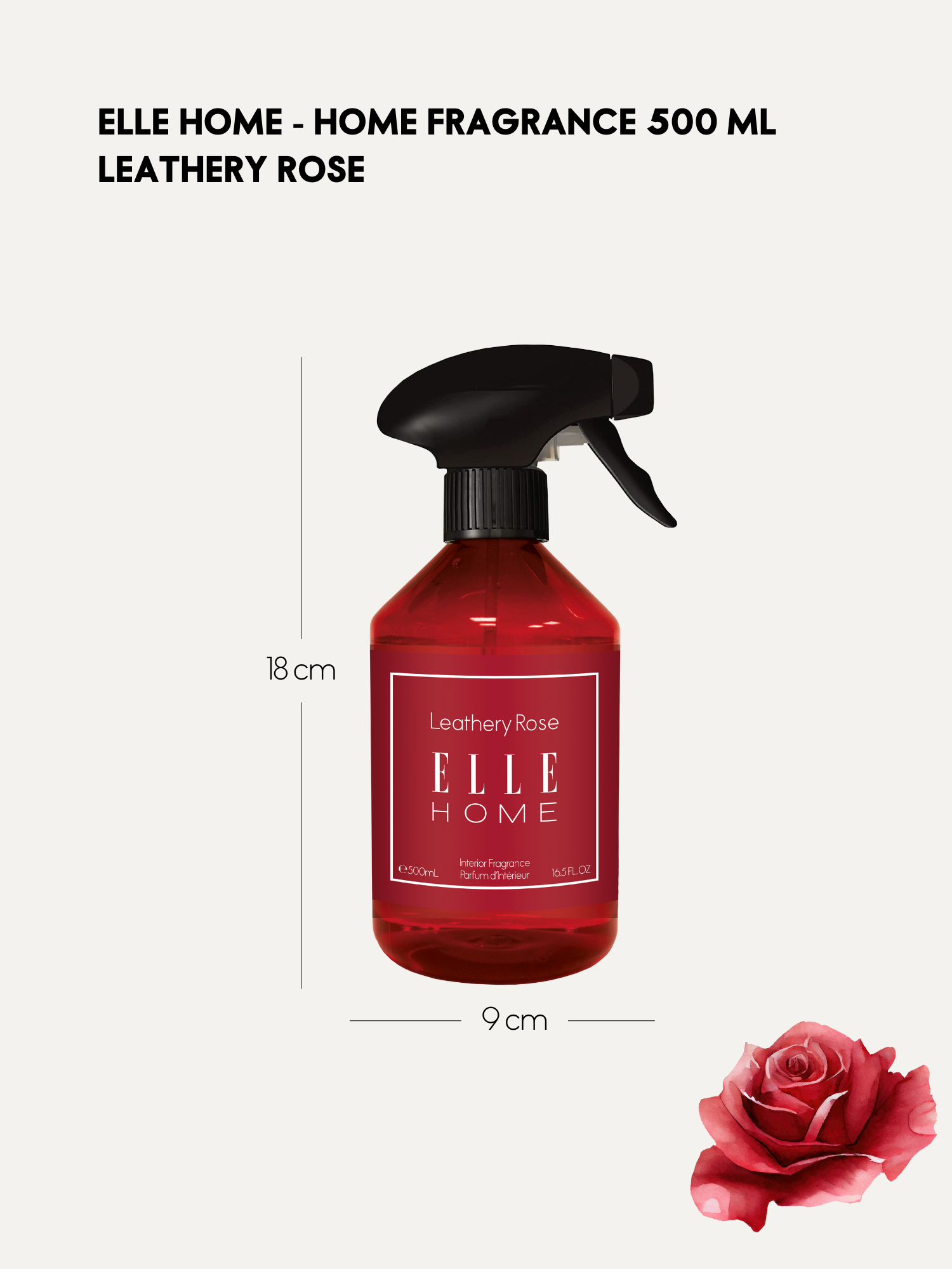 Parfum d'intérieur - Leathery Rose 500 mL