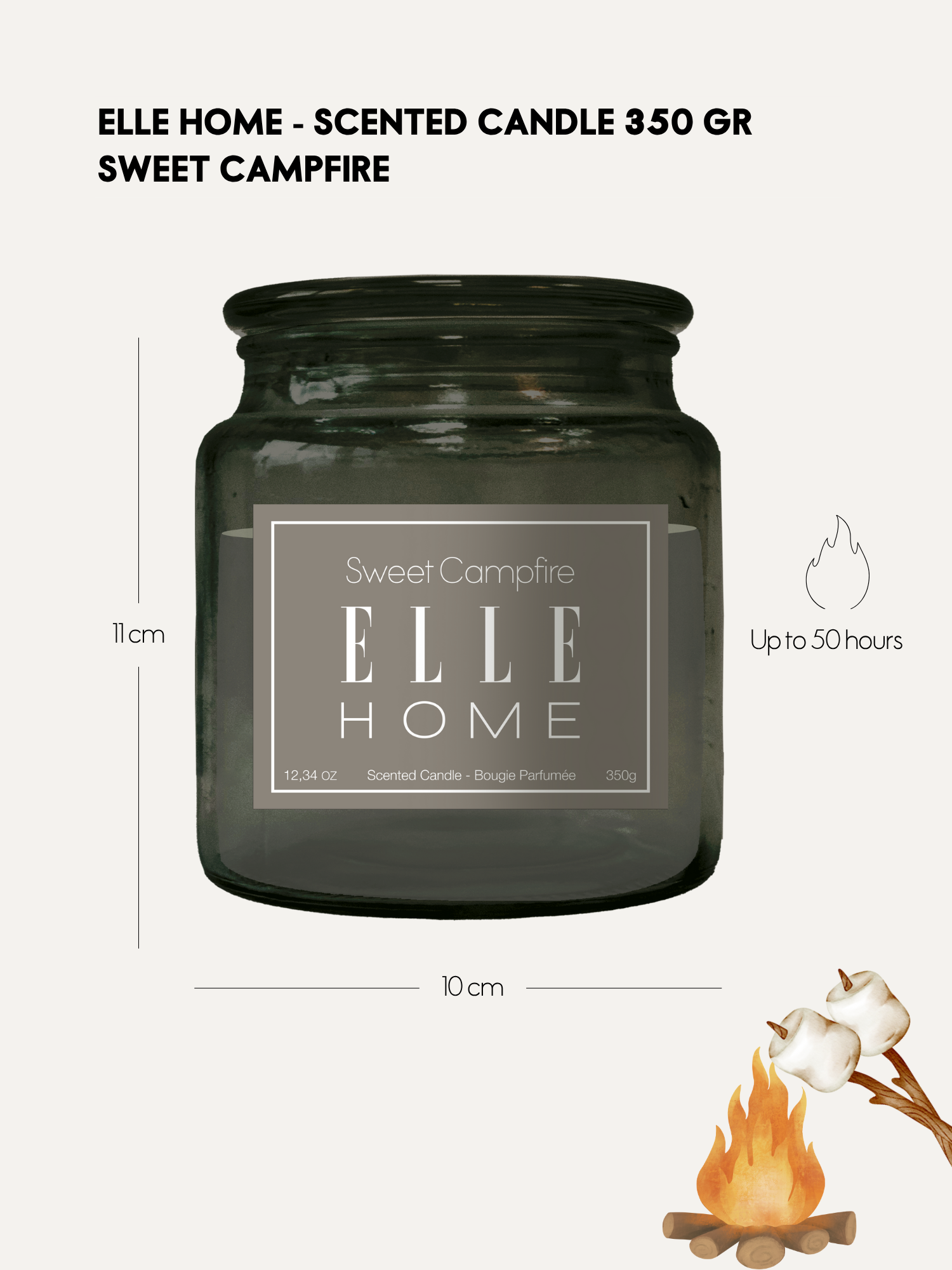 Bougie Parfumée - Sweet Campfire 350 g
